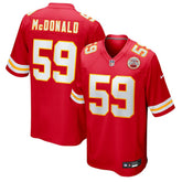 NFL Cooper McDonald Kansas City Chiefs Team Game Jersey - Red