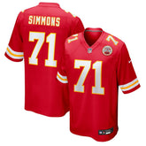 Josh Simmons Kansas City Chiefs Team Game Jersey Red