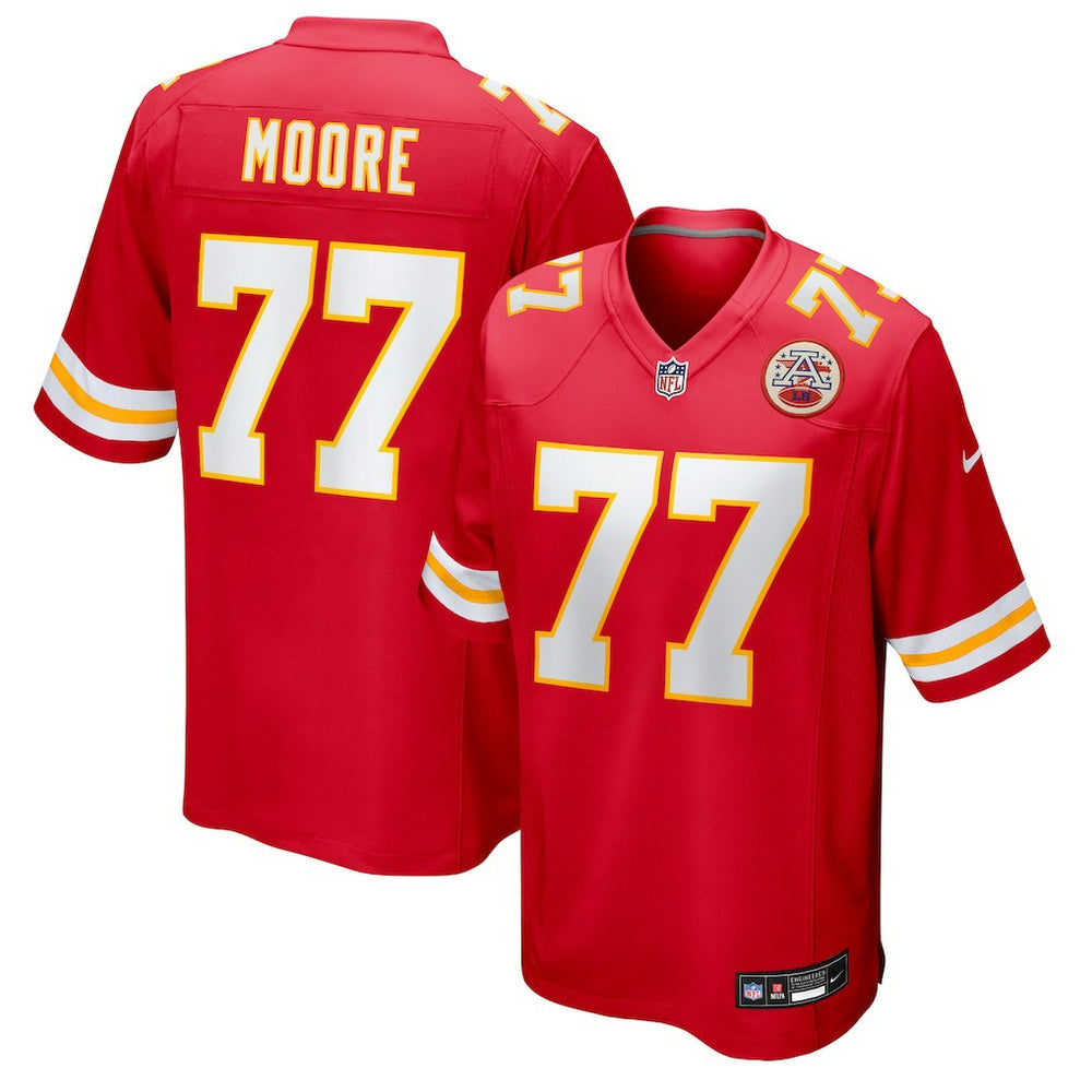 NFL Jaylon Moore Kansas City Chiefs Team Game Jersey - Red