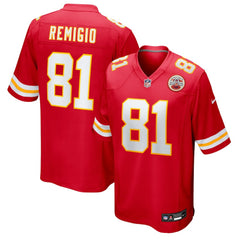 NFL Nikko Remigio Kansas City Chiefs Team Game Jersey - Red