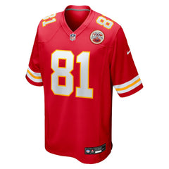 NFL Nikko Remigio Kansas City Chiefs Team Game Jersey - Red