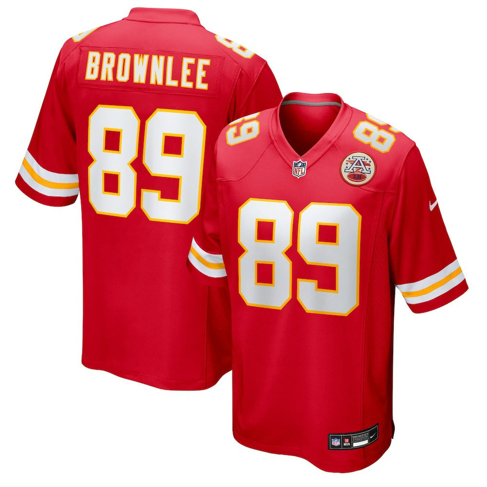 NFL Jason Brownlee Kansas City Chiefs Team Game Jersey - Red