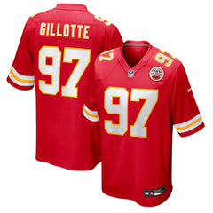 NFL Ashton Gillotte Kansas City Chiefs Team Game Jersey - Red