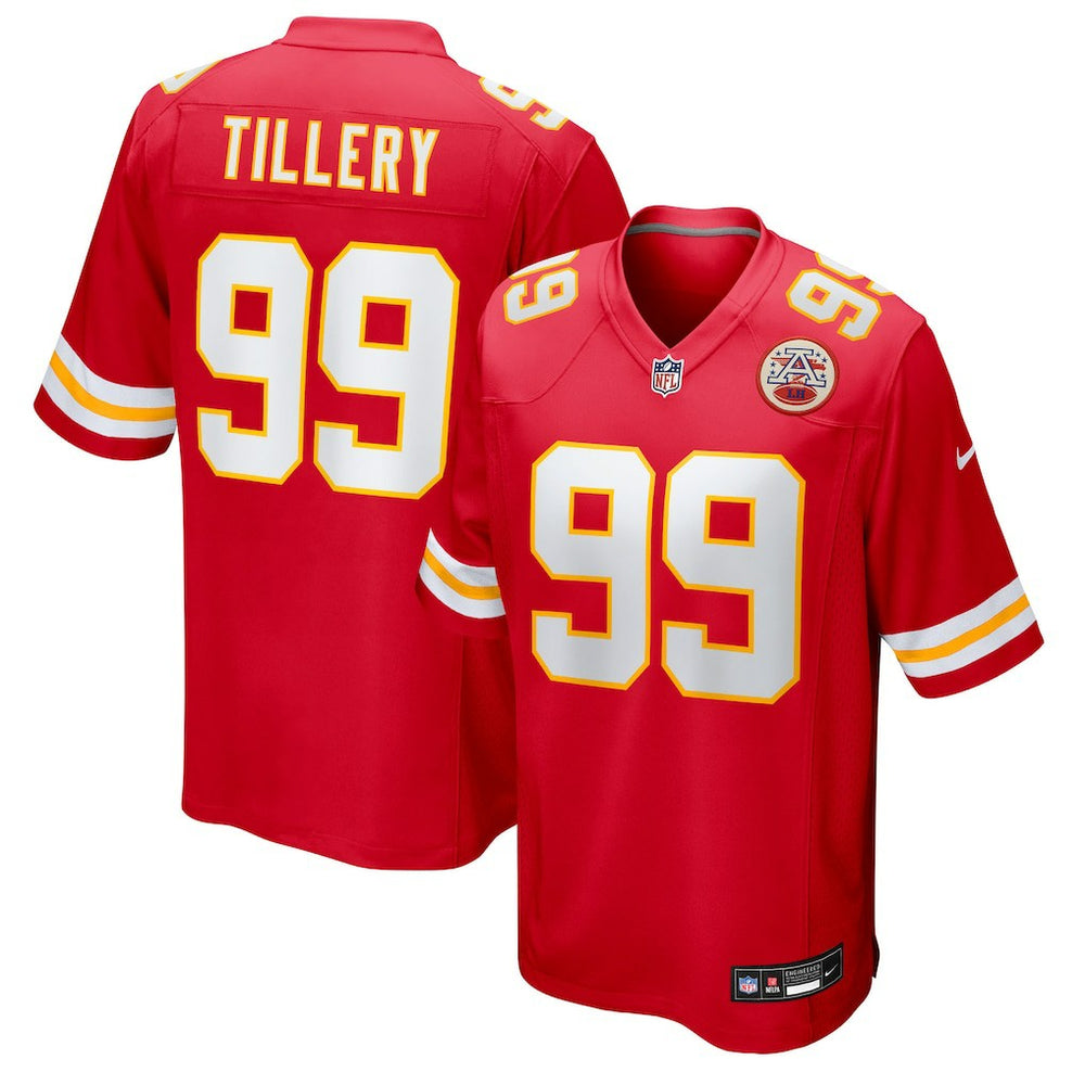 NFL Jerry Tillery Kansas City Chiefs Team Game Jersey - Red