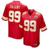 NFL Jerry Tillery Kansas City Chiefs Team Game Jersey - Red