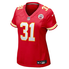 NFL Jeffrey Bassa Kansas City Chiefs Women's Team Game Jersey - Red