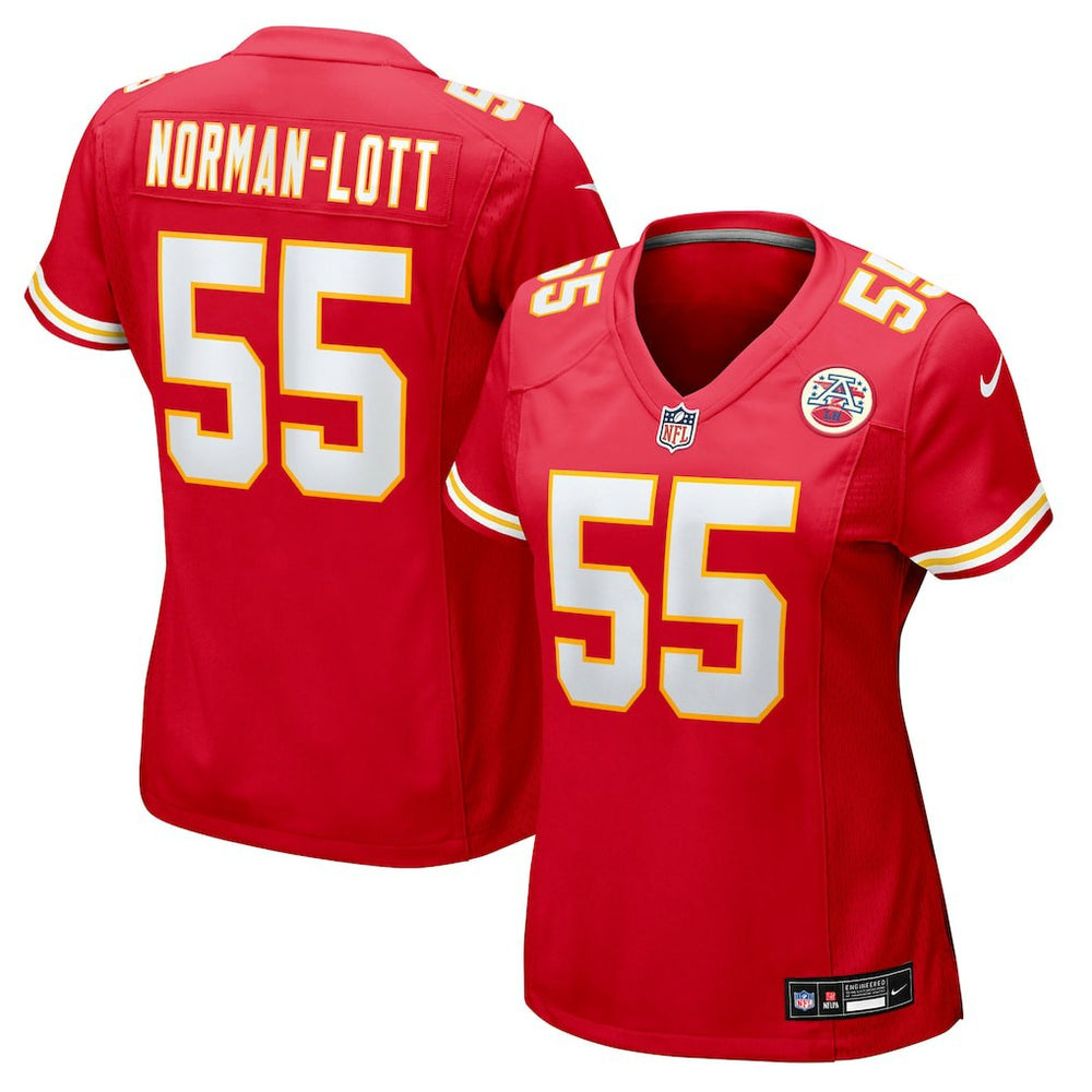 NFL Omarr Norman-Lott Kansas City Chiefs Women's Team Game Jersey - Red