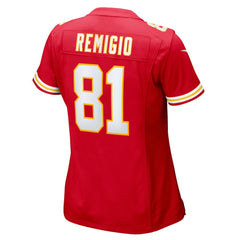 NFL Nikko Remigio Kansas City Chiefs Women's Team Game Jersey - Red