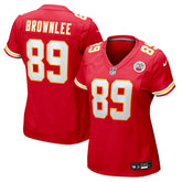 NFL Jason Brownlee Kansas City Chiefs Women's Team Game Jersey - Red