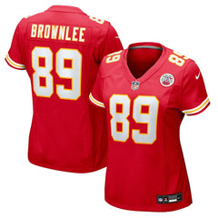 NFL Jason Brownlee Kansas City Chiefs Women's Team Game Jersey - Red
