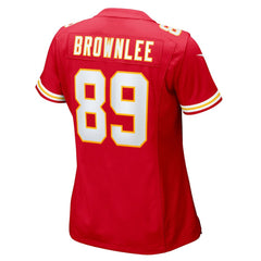 NFL Jason Brownlee Kansas City Chiefs Women's Team Game Jersey - Red