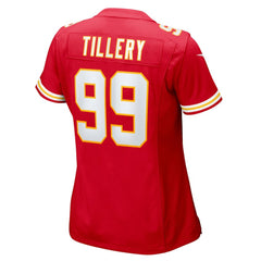NFL Jerry Tillery Kansas City Chiefs Women's Team Game Jersey - Red