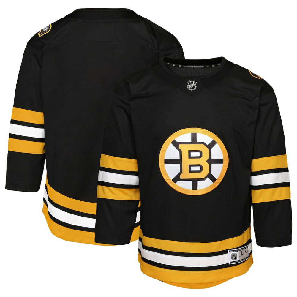 NHL Boston Bruins Youth Home Premier Jersey - Black