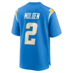 NFL Elijah Molden Los Angeles Chargers Team Game Jersey - Powder Blue