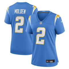 NFL Elijah Molden Los Angeles Chargers Women's Team Game Jersey - Powder Blue