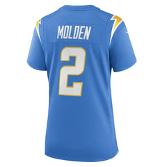 NFL Elijah Molden Los Angeles Chargers Women's Team Game Jersey - Powder Blue