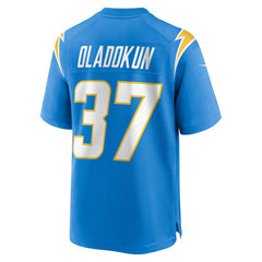 NFL Jordan Oladokun Los Angeles Chargers Team Game Jersey - Powder Blue