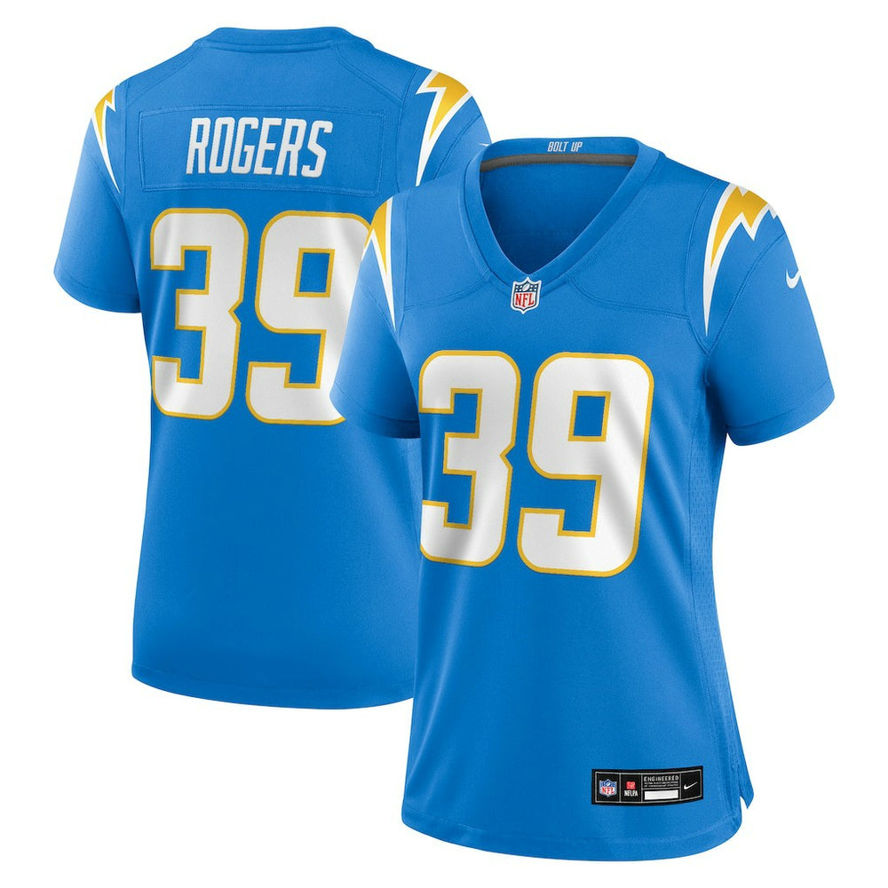 NFL Eric Rogers Los Angeles Chargers Women's Team Game Jersey - Powder Blue