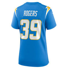 NFL Eric Rogers Los Angeles Chargers Women's Team Game Jersey - Powder Blue