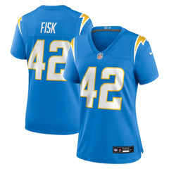 NFL Tucker Fisk Los Angeles Chargers Women's Team Game Jersey - Powder Blue