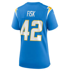 NFL Tucker Fisk Los Angeles Chargers Women's Team Game Jersey - Powder Blue