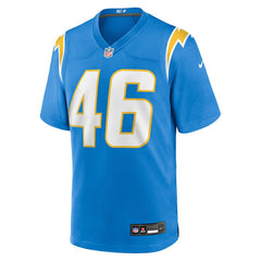 NFL Nikko Reed Los Angeles Chargers Team Game Jersey - Powder Blue