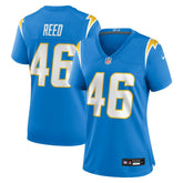 NFL Nikko Reed Los Angeles Chargers Women's Team Game Jersey - Powder Blue