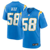 Marlowe Wax Los Angeles Chargers Team Game Jersey Powder Blue