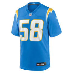 NFL Marlowe Wax Los Angeles Chargers Team Game Jersey - Powder Blue