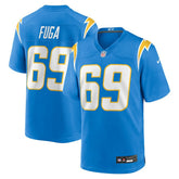 Josh Fuga Los Angeles Chargers Team Game Jersey Powder Blue
