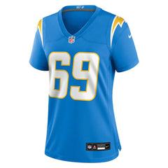 NFL Josh Fuga Los Angeles Chargers Women's Team Game Jersey - Powder Blue