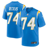 NFL Austin Deculus Los Angeles Chargers Team Game Jersey - Powder Blue