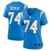 NFL Austin Deculus Los Angeles Chargers Women's Team Game Jersey - Powder Blue