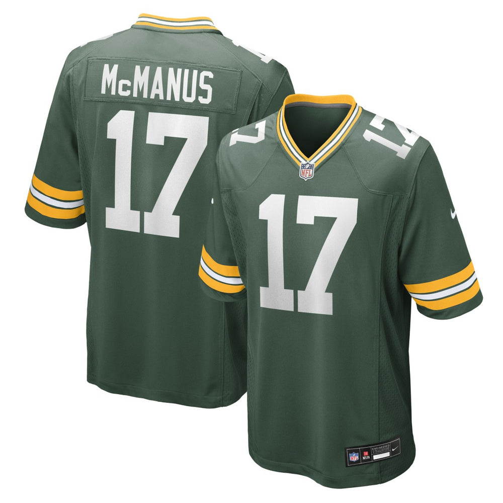 NFL Brandon McManus Green Bay Packers Team Game Jersey - Green