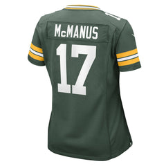 NFL Brandon McManus Green Bay Packers Women's Team Game Jersey - Green