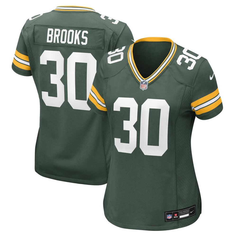 NFL Chris Brooks Green Bay Packers Women's Team Game Jersey - Green