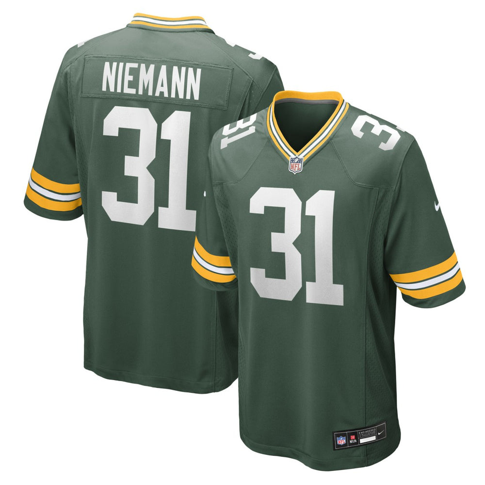 NFL Nick Niemann Green Bay Packers Team Game Jersey - Green