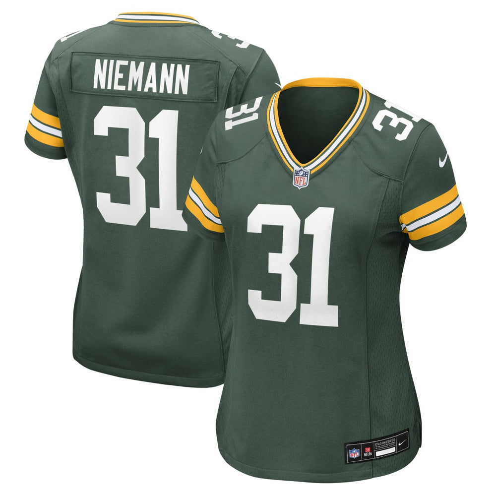 NFL Nick Niemann Green Bay Packers Women's Team Game Jersey - Green