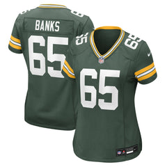 NFL Aaron Banks Green Bay Packers Women's Team Game Jersey - Green