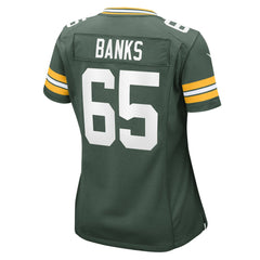 NFL Aaron Banks Green Bay Packers Women's Team Game Jersey - Green