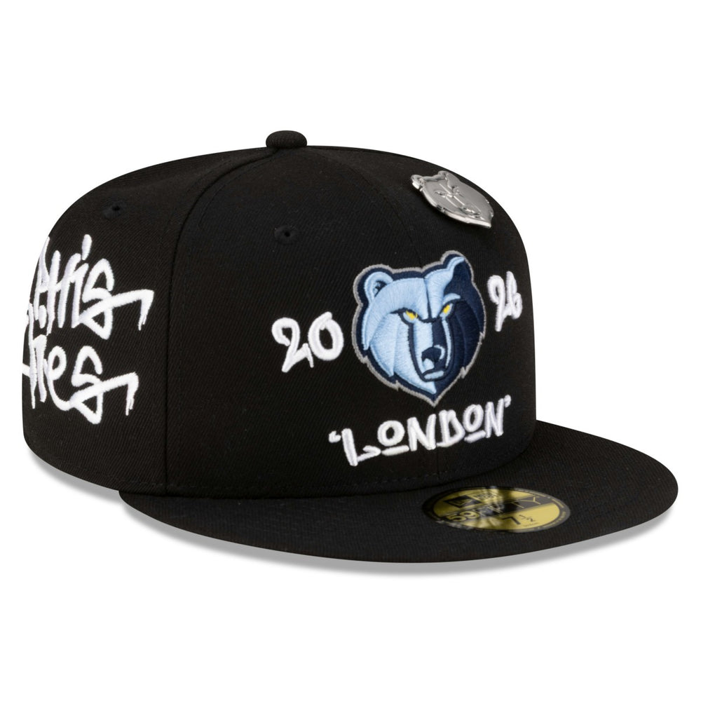 Memphis Grizzlies 2026 NBA Global Games London 59FIFTY Fitted Hat Black