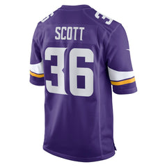 NFL Zavier Scott Minnesota Vikings Team Game Jersey - Purple