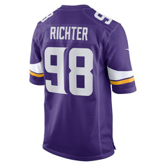 NFL Bo Richter Minnesota Vikings Team Game Jersey - Purple