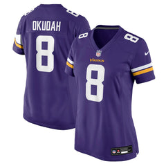 NFL Jeff Okudah Minnesota Vikings Women's Team Game Jersey - Purple