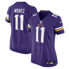 NFL Carson Wentz Minnesota Vikings Women's Team Game Jersey - Purple