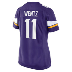 NFL Carson Wentz Minnesota Vikings Women's Team Game Jersey - Purple