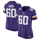NFL Joe Huber Minnesota Vikings Women's Team Game Jersey - Purple