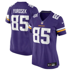 NFL Ben Yurosek Minnesota Vikings Women's Team Game Jersey - Purple