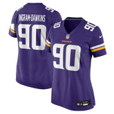 NFL Tyrion Ingram-Dawkins Minnesota Vikings Women's Team Game Jersey - Purple