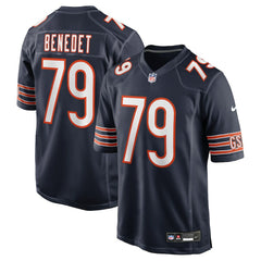 NFL Theo Benedet Chicago Bears Team Game Jersey - Navy